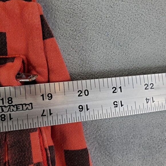 Trukfit Shorts Mens 3XL Orange Fleece Trippy Geometric Skateboard Lil Tommy - Picture 5 of 11